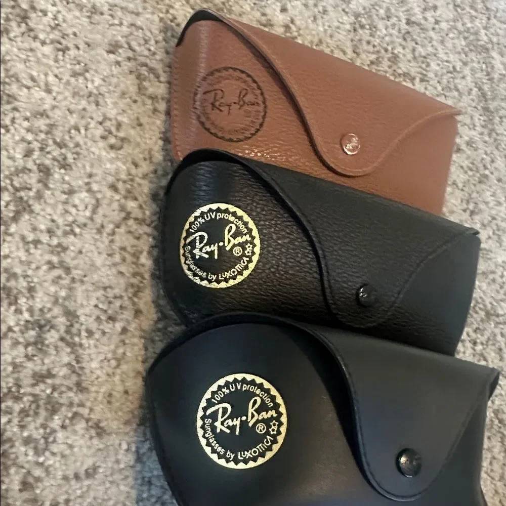 Rayban Sunglasses & Eyeglass Case Bundle (3)